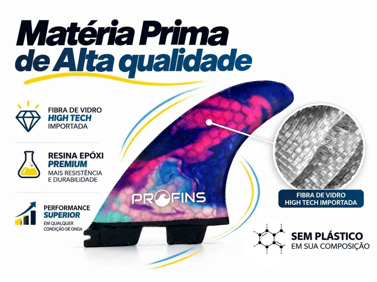 Quilhas profins com matéria prima de qualidade